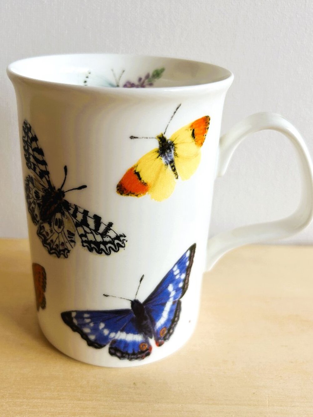 Roy Kirkham Butterfly Vintage Mug, Made in England